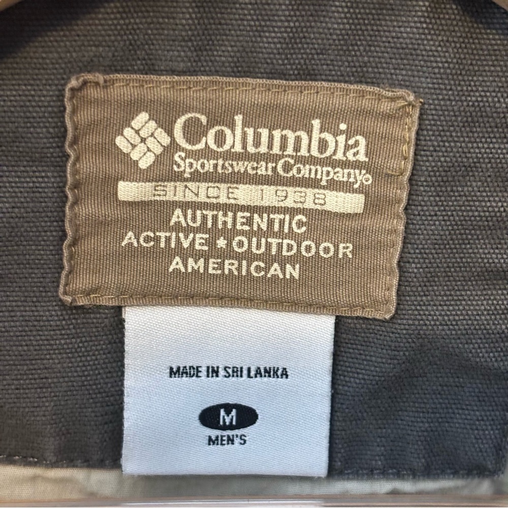 Vintage Columbia Sportswear Canvas Utility Work Jacket-Tan-Men Size Medium - Picture 5 of 9